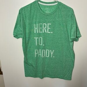 Green "Here to Paddy" graphic t-shirt by Celebrate 
Size Large (42-44)